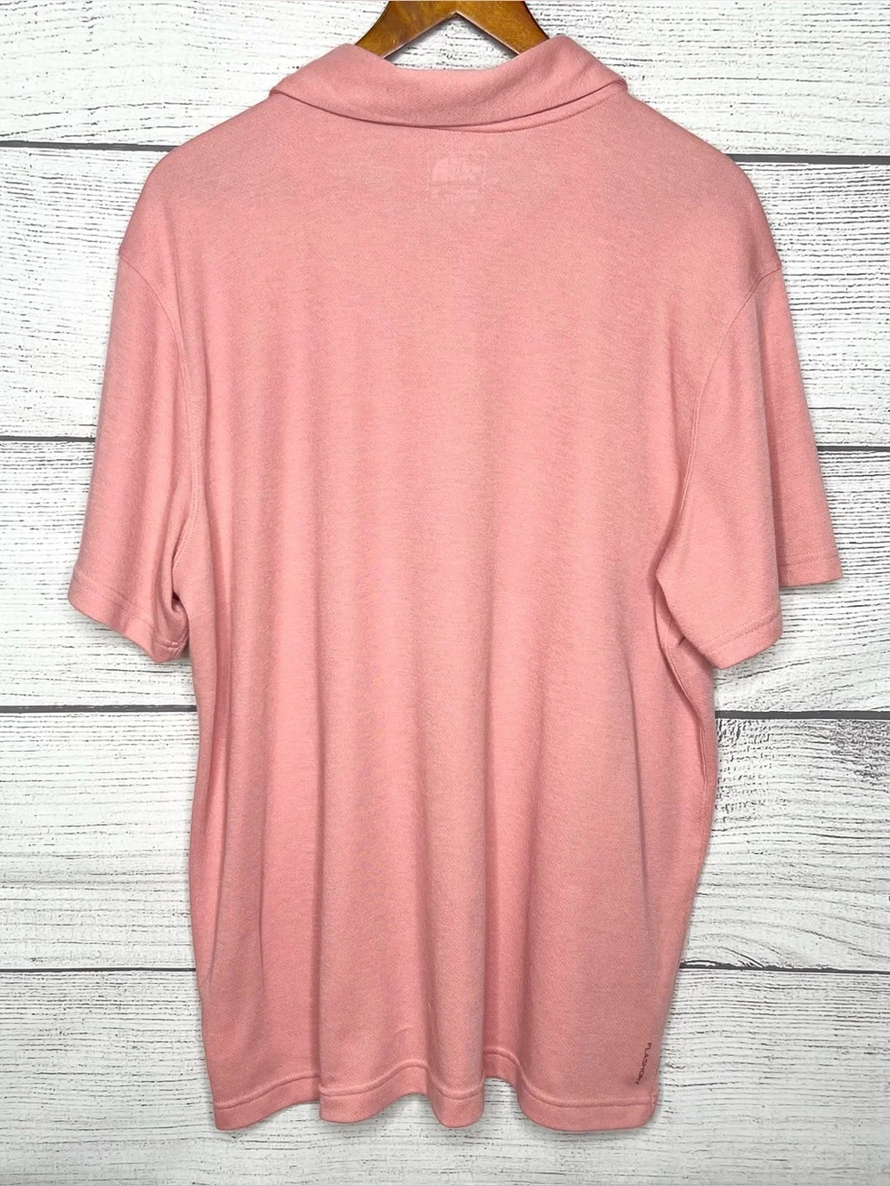 The North Face Salmon Pink Flash Dry Polo Shirt Size XL Moisture Wick Summer